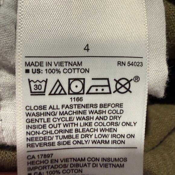 Old Navy Slouchy Straight Button Fly Corduroy Overalls Women 4 Utility Workwear - Picture 5 of 7